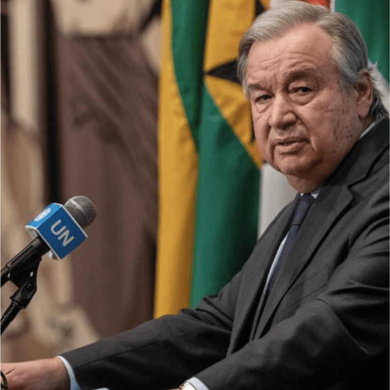 Secretary-General António Guterres briefs reporters on Ukraine.