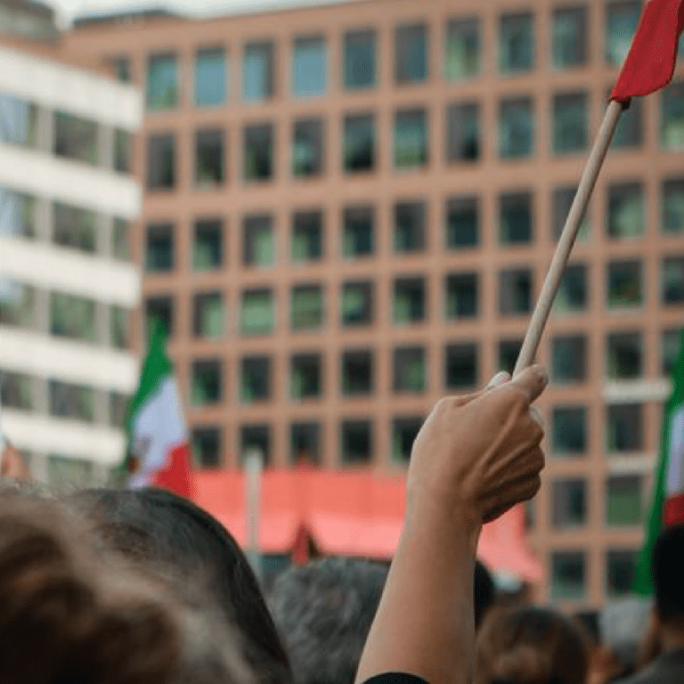 Protesters gather in Stockholm, Sweden, after the death of 22-year-old Mahsa Amini in the custody of Iran's so-called morality police.