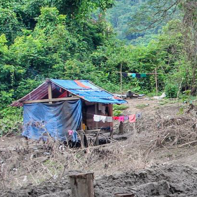 A rural scene in the Sagaing region of Myanmar. A school in Let Yet Kone was attacked on 18 September, killing at least 13, including 11 children.