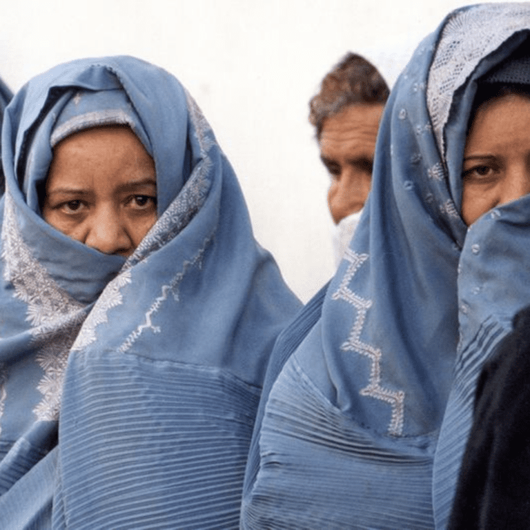 Women wait at a maternal health hospital, the only one of its type in Afghanistan.