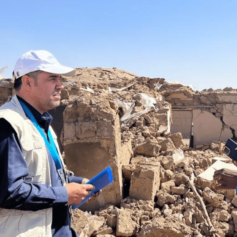 UNICEF staff are providing support following the earthquake in Herat province in Afghanistan.