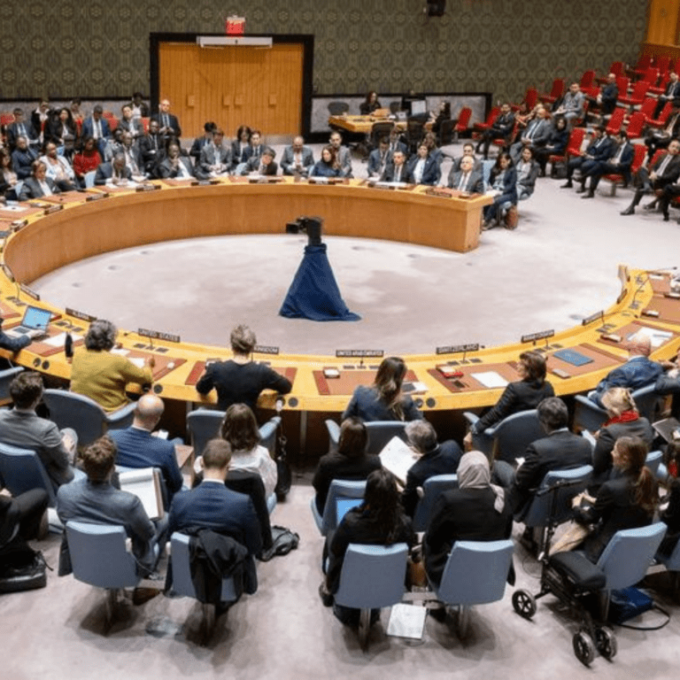 The Security Council meeting on the situation in Gaza.