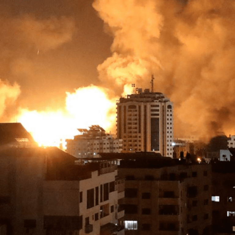 Missile attacks on Gaza are continuing (file).