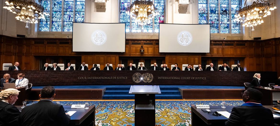 The International Court of Justice hears the case of South Africa v. Israel in The Hague